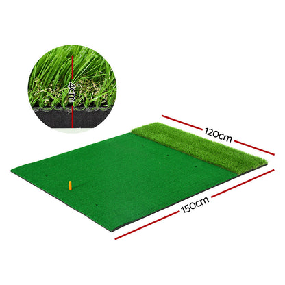 Everfit Golf Hitting Mat Portable Driving Range Practice Training Aid 2 in 1-1