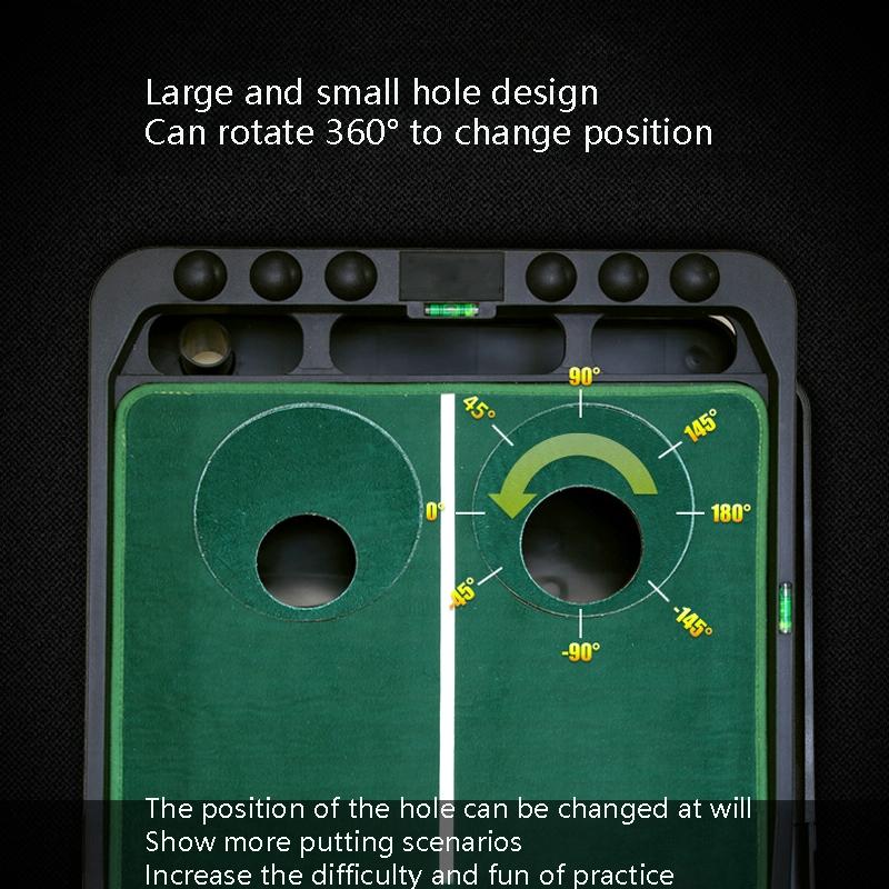 NNEIDS Tl010 Indoor Golf Adjustable Slope Push Rod Practice Home Velvet Practice Blanket Single Exercise Device English Packaging-3